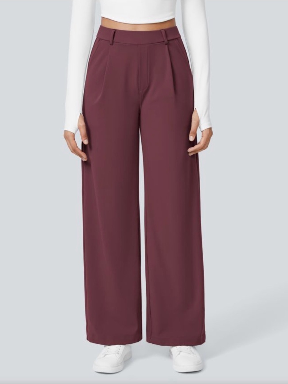 Halara Flex™ DayStretch High Waisted Pocket Straight Leg Work Pants SZ L